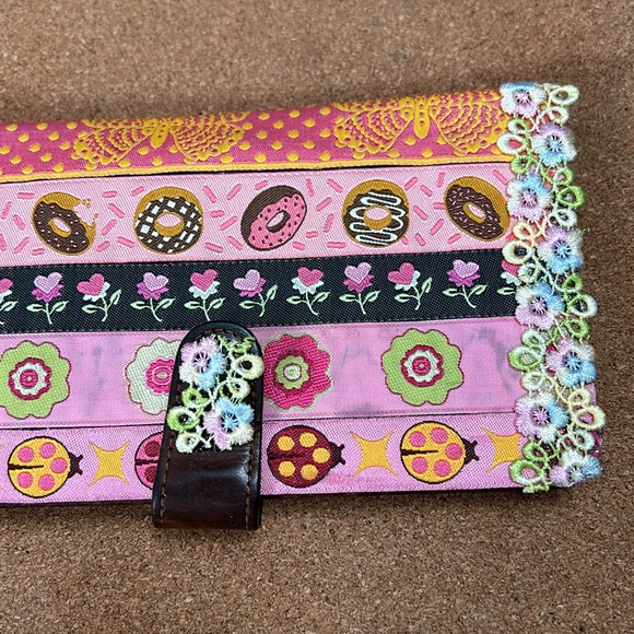 Vintage Coach bifold customized wallet donut embroidery - Picture 4 of 16